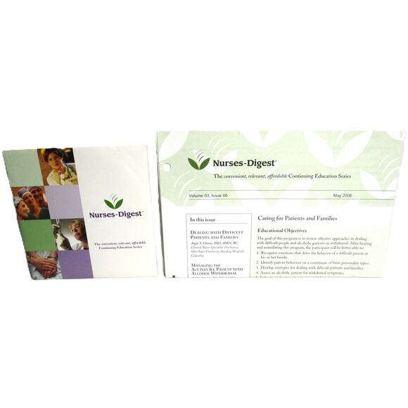 Nurses Digest DVD Caring for Patients and Families Nursing Education May 2006 - Picture 1 of 4